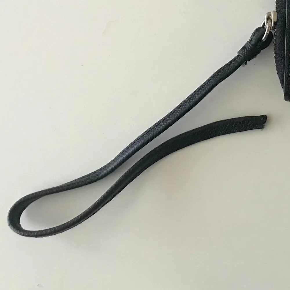 Coach Black Leather Zip Wristlet Wallet - Picture 8 of 11